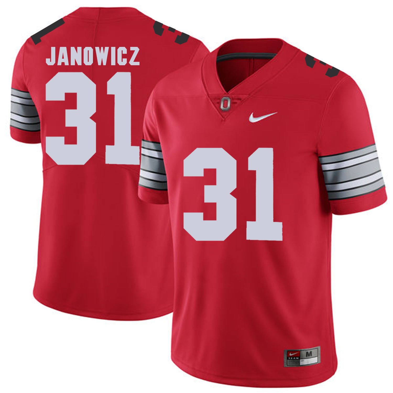 Men Ohio State #31 Janowicz Red Customized NCAA Jerseys->customized ncaa jersey->Custom Jersey